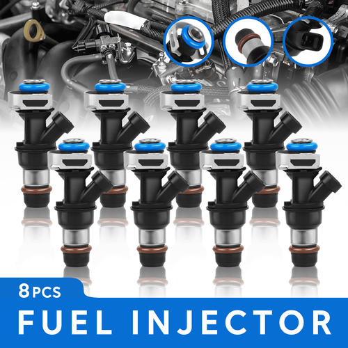 8Pcs Upgrade Fuel Injectors 25317628 For 9907 Chevy Silverado GMC 4.8