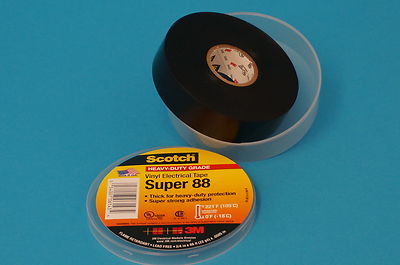 3M Scotch Super 88 PVC 0,72 /m Isolierband Farbe schwarz 19mm Breit 20m Lang