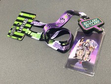 NEW 2021 BEETLEJUICE BEETLEJUICE SIGN LOGO POSTER LANYARD