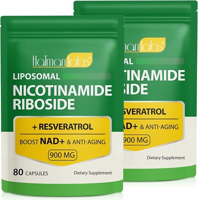 NAD Supplement, Liposomal NAD+ Supplement with Nicotinamide Riboside Resverat...