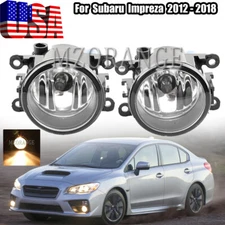 Clear Lens Pair Front Bumper Fog Light Lamp For Subaru Impreza 2012-2017 2018