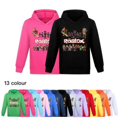 Kids Boys Girls ROBLOX Print Hoodie Hooded Sweatshirt Long Sleeve Pullover Tops