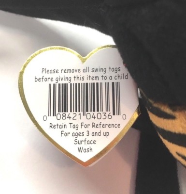 TY BEANIE BABY SPINNER Spider, NEW 6TH Generation, tiger striped