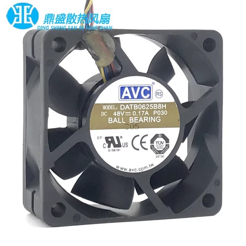AVC DATB0625B8H 6025 DC48V 0.17A 6CM 4-Wire Cooling Fan