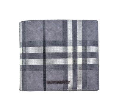 Burberry men's bi-fold wallet in leather without coin purse 80785231 - Main Image