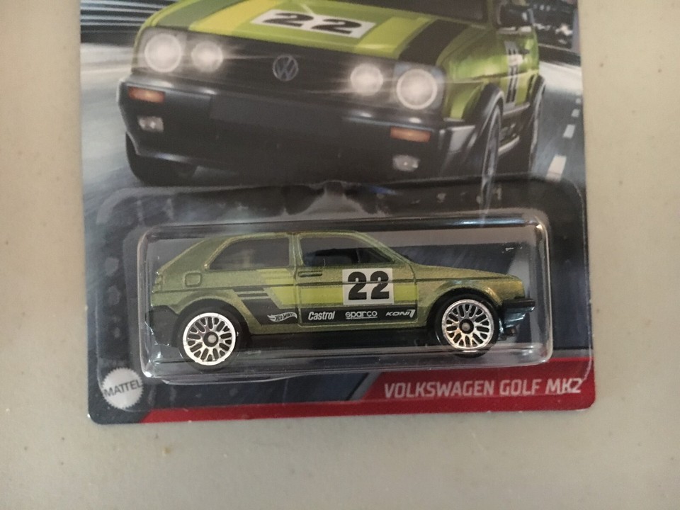 2021 Hot Wheels Cult Racers Green Volkswagen Golf MK2 Walmart Exclusive