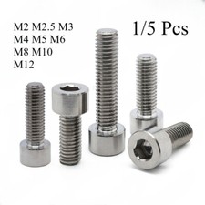 GR5 Titanium Allen Hex Socket Bolts Cap Head Screws M2 M2.5 M3 M4 M5 M6 M8