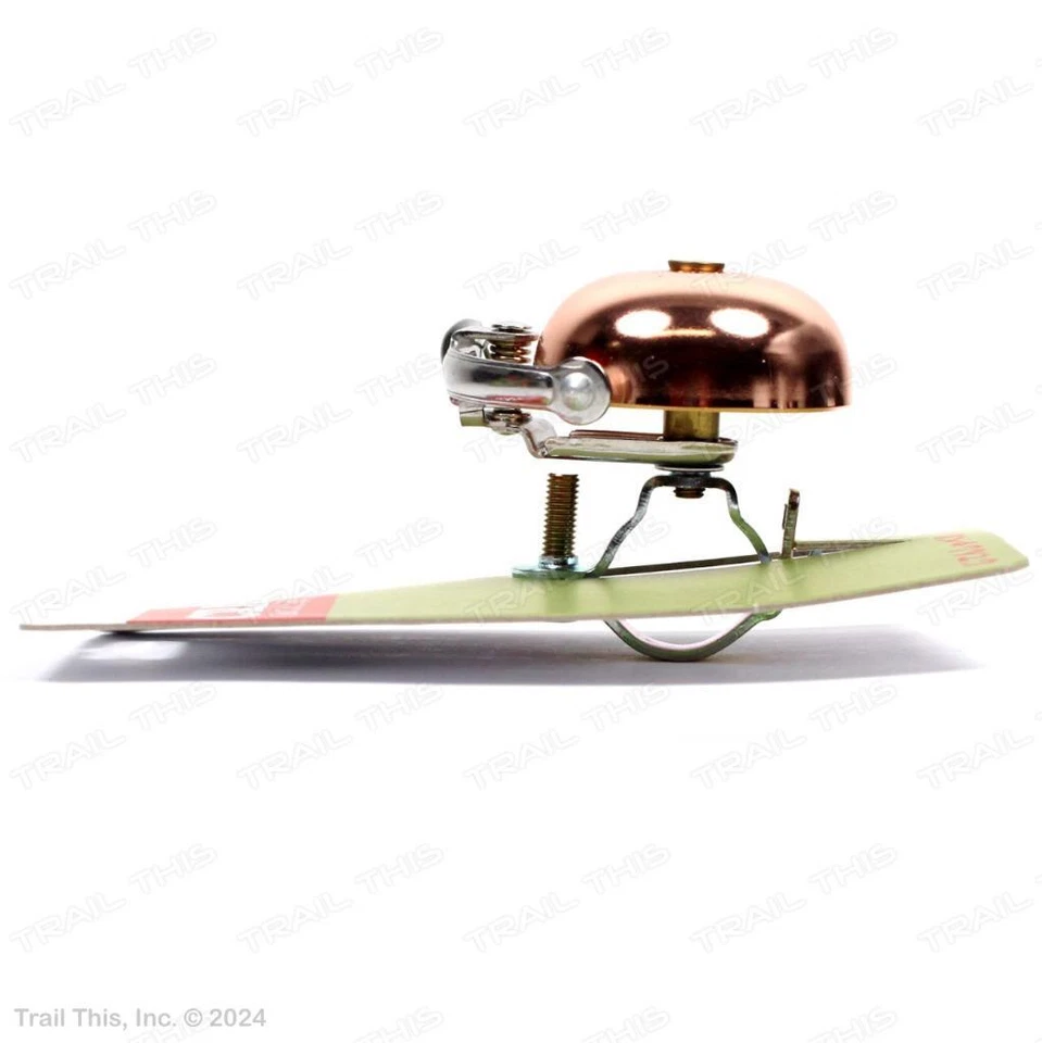 Grúa Suzu Mini Cobre Bicicleta Campana Palanca-Huelga se adapta a Manillar 22.2mm a 26mm Foto 2 de 3