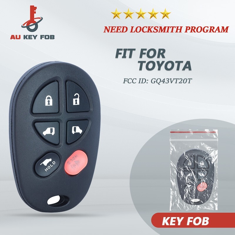 Tundra Key Fob Keyless Remote For Toyota Sienna GQ43VT20T 89742-AE030 5 ...