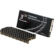 EK 520 L3D - Drive Chain - 120 Links - Black/Gold 520L3D-120KG