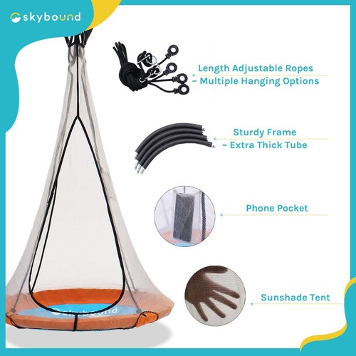 SkyBound Altalena per Albero 39" per Bambini e Adulti, Supporto fino a 700 libbre - Foto 2 di 8