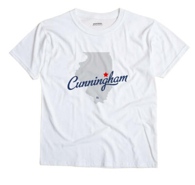 Cunningham Illinois IL Ill T-Shirt MAP