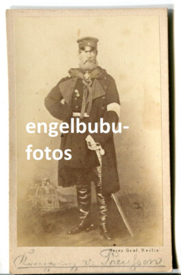 PORTRAIT PHOTO - CDV - PRUSSIA - Emperor ''Frederick III'' still as Crown Prince - TOP
