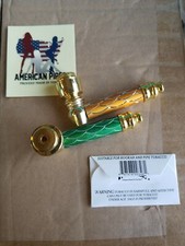 Juego de 2 tubos americanos corte diamante con pantallas de latón