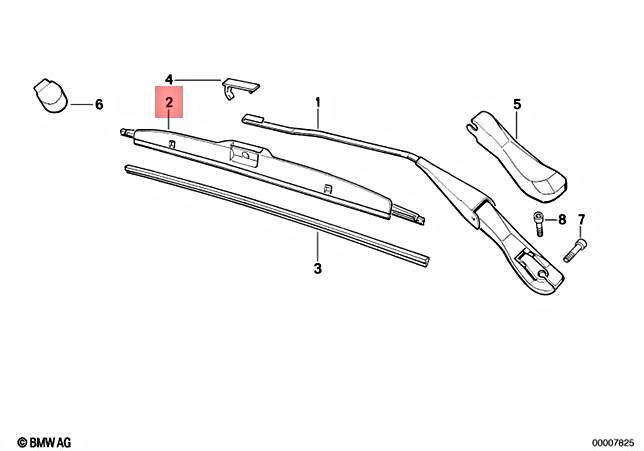 BMW OEM 88-90 735i Wiper Washer-blade Right 61618217706 for sale 