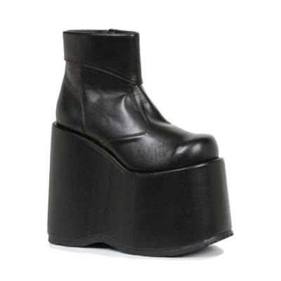White KISS 1970s Rock Band Platform Halloween Costume Boots Pee