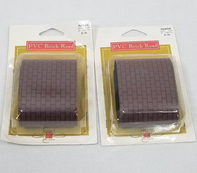 NEW Lemax PVC Brick Road Lot Of 2 Christmas Village Collection 44091 1999