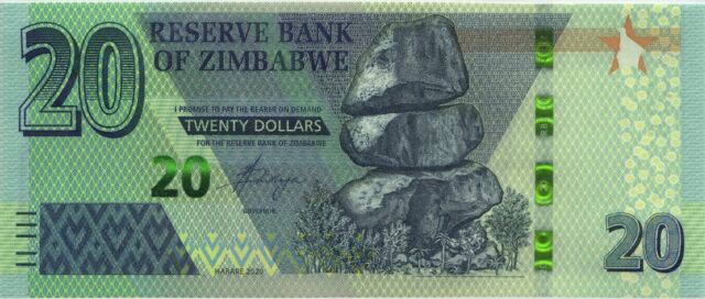 Zimbabwe P.104 20 Dollars 2020 (1)
