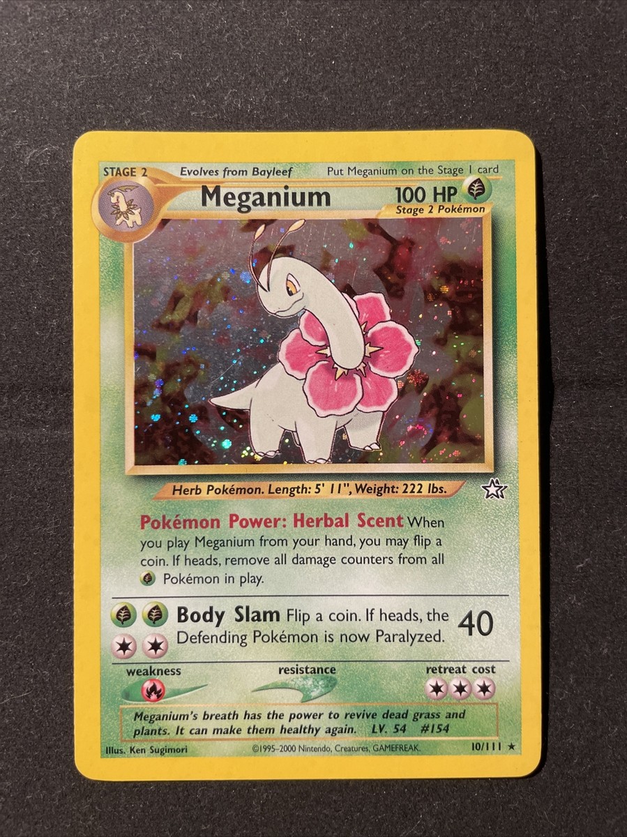 Meganium - Pokemon card, set Neo Genesis 10/111 - Holo Rare - Eng