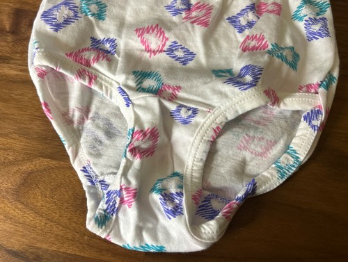 Vintage 80’s McKids Sz 2/3 Undies Panties RARE Hearts McDonald’s Underwear Pink - Picture 3 of 5