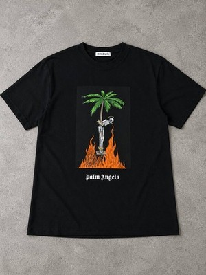 Palm Angels Black Denim Shirt, Curved Logo, NEU+OVP, Gr. XS