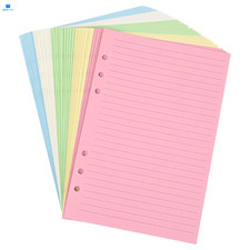 A5 Horizontal Line Loose-leaf Paper, College Scratch A5, Lined-50 Sheets 