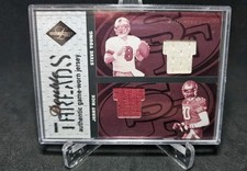 2003 Leaf Limited Jerry Rice/Steve Young Double Threads Game Jerseys /100 49ers