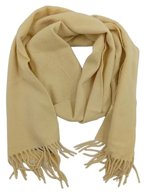 LODENFREY Écharpe Femmes Beige Cachemire Franges Classique - Photo 1/2