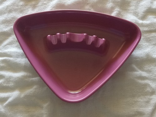 Posacenere per sigari vintage Boomerang atomico retrò MCM bordeaux Ges-Line 361 - Foto 3 di 9