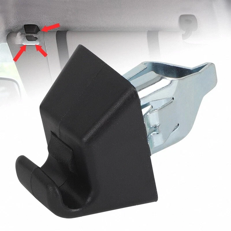 Ajuste Pontiac G8 2008-2009 2 piezas/juego de clips de soporte para parasol delantero negro 13187128  Foto 3 de 4