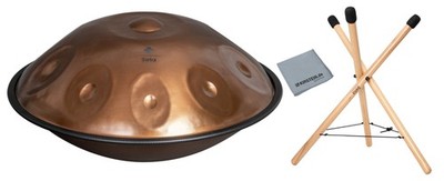 Sela 320 Harmony Handpan D Kurd 10 Phoenix Set Percussion Stahl Rucksack Stativ