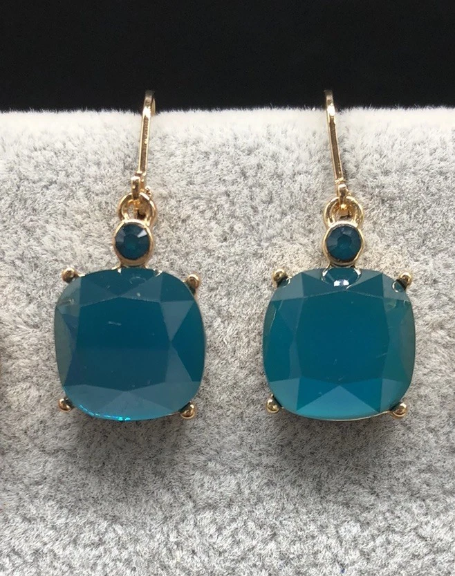 Комплект из 5 QVC Joan Rivers серьги, золотой тон, красный синий зеленый желтый и персиковый - Изображение 3 из 4