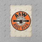 Vintage A&W Root Beer Metal Sign Retro Soda Advertising Collectible #578296