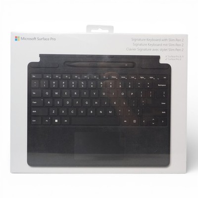 Microsoft Surface Pro Signature Tastatur mit Slim Pen 2 Schwarz QUERTZ DEUTSCH