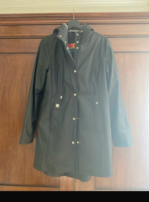Moose Knuckles Regenjacke  Parka schwarz mit Kapuze L/G unisex