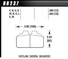 Hawk Brake Brake Pads - Black Compound - Low-intermediate Torque - Low Hawk Brake Brake Pads - Black Compound - Low-intermediate Torque - Low