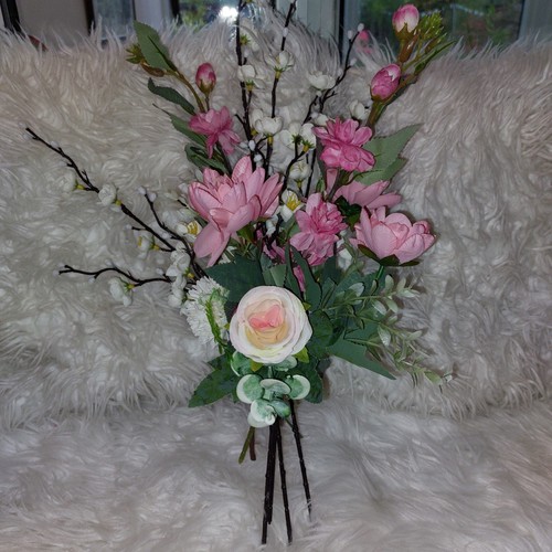 Floral Arrangement, Heart Candle, Tapered Candles, Dream Big Mug, Chocs Bn - Picture 2 of 9