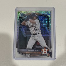 2025 Bowman Chrome #BCP-15 Walker Janek 1st Mega Box Mojo Refractor Astros
