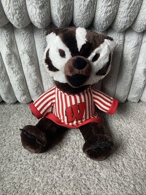 Build A Bear Bucky Badger Mascot University of Wisconsin Plush 18'' Free Shipping