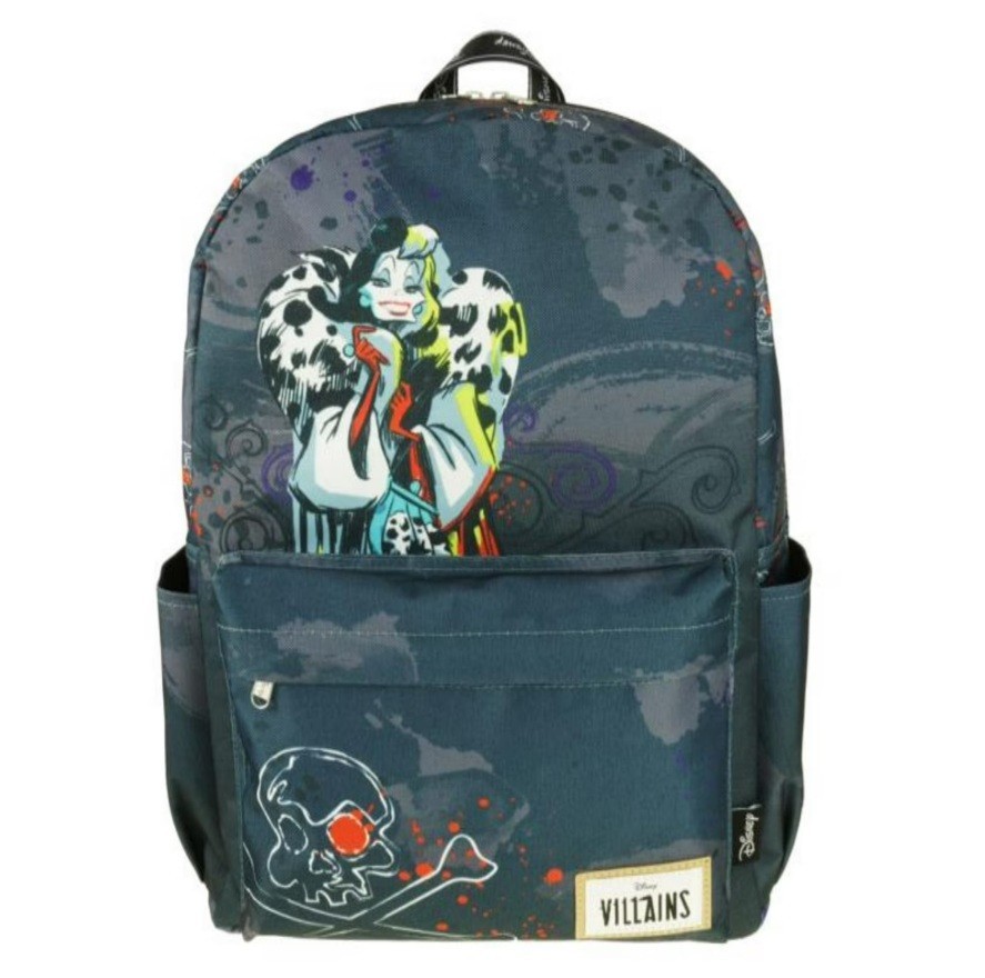 Laptop Large Backpack Disney Villains Cruella de Vil 101 Dalmatians 17" Bag NEW