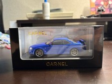 Kyosho Nissan Skyline GT R BNR34 V Spec II Blue 1/43 Scale Model Car Limited