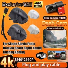 Dash Cam Camera for Skoda Slavia Fabia Octavia Scout Rapid Kamiq Kushaq Kodiaq