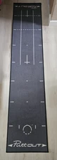 PuttOut Golf Putting Mat with Carrying Bag - Grey w/ Carry Bag Putt Out