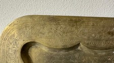 Orientalisch Tee Tablett Messing Platte Beistelltisch Wandteller Servierplatte