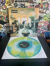 OASIS Definitely Maybe 2LP VG++ TRI COLOR VINYL W/LENTUCULAR COVER 