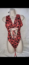 Gorgeous Black Brown PRETTYLITTLETHING bodysuit Lingerie top Size 8