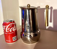 Vintage Italian Stove Top Espresso Maker Kitty  Oro Design GB Guido Bergna