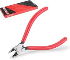 6" Flush Cutters Ultra Sharp Flush Cut Pliers Small Wire Cutters for Crafting, S