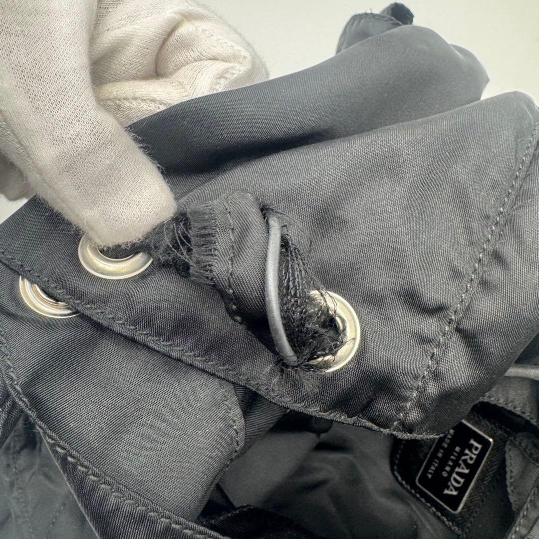 PRADA backpack Saffiano leather triangular logo b… - image 20