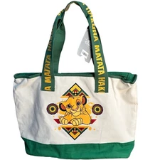 Disney The Lion King Simba Hakuna Matata Canvas Tote Bag NWT